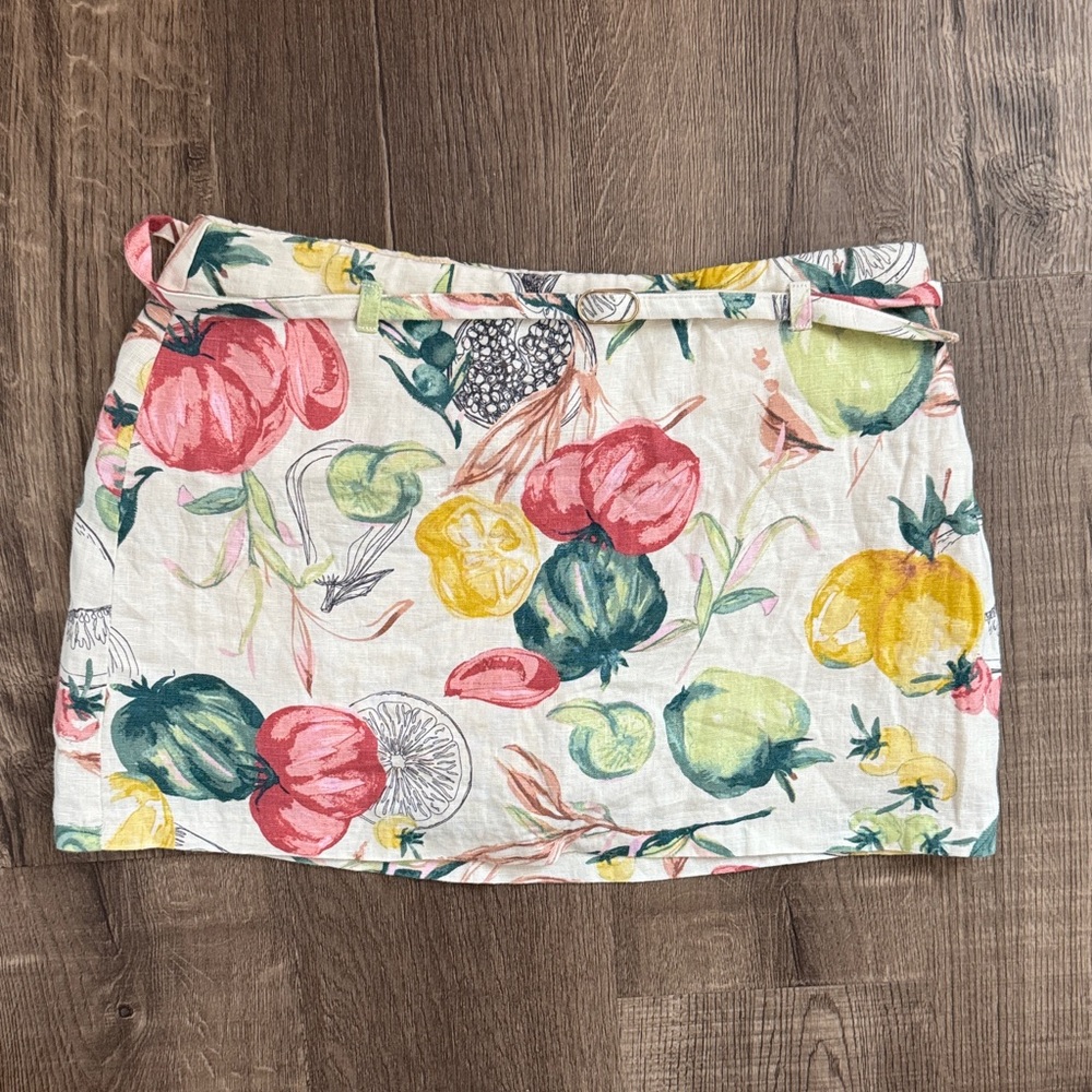 NWT Abercrombie & Fitch Multicolor Fruit Print Pencil Skirt